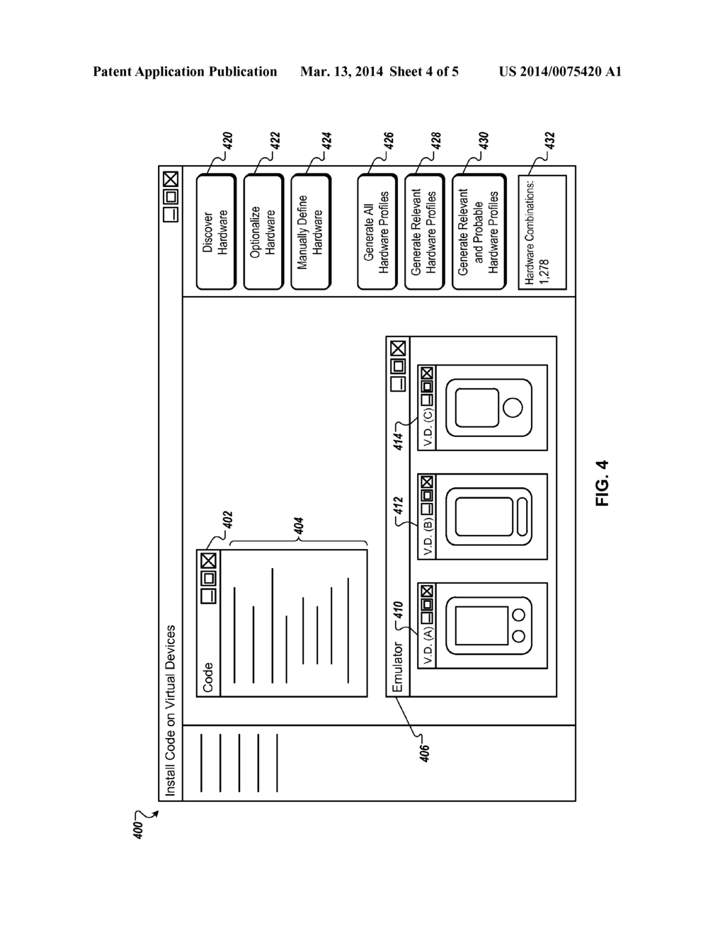 GENERATING HARDWARE PROFILES BY A SOFTWARE DEVELOPMENT ENVIRONMENT - diagram, schematic, and image 05