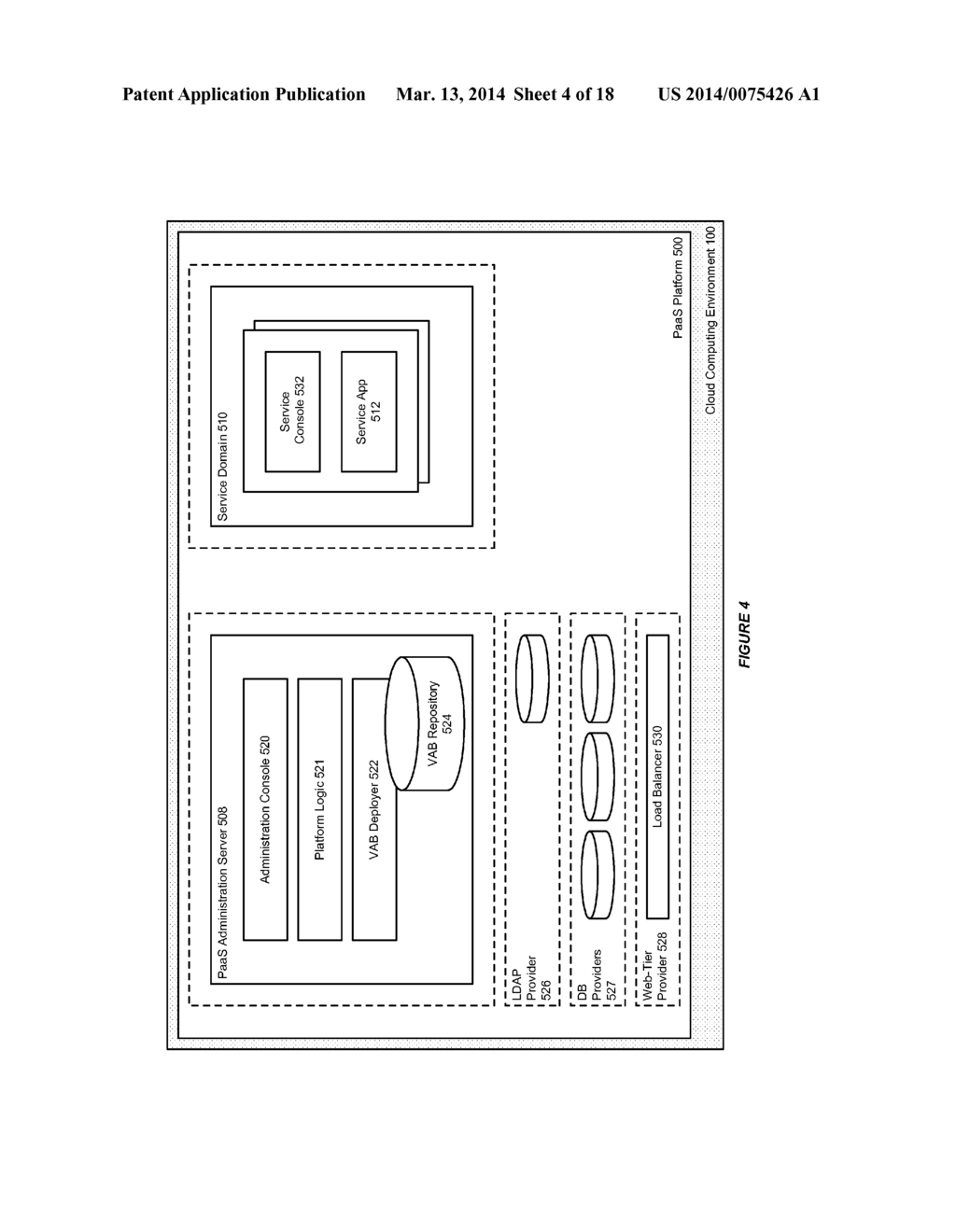 SYSTEM AND METHOD FOR DYNAMIC MODIFICATION OF SERVICE DEFINITION PACKAGES     WITH A CLOUD COMPUTING ENVIRONMENT - diagram, schematic, and image 05