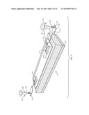 DISPOSABLE LIQUID ABSORBING CLEANING PAD FOR A HAND HELD CLEANING     IMPLEMENT HAVING AN ELONGATED HANDLE diagram and image