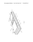 DISPOSABLE LIQUID ABSORBING CLEANING PAD FOR A HAND HELD CLEANING     IMPLEMENT HAVING AN ELONGATED HANDLE diagram and image