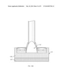 DISPOSABLE LIQUID ABSORBING CLEANING PAD FOR A HAND HELD CLEANING     IMPLEMENT HAVING AN ELONGATED HANDLE diagram and image