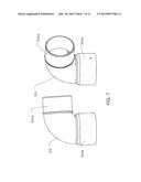 LID WITH CURVED EDGE AND DOMED AIR OUTLETS AND FASTENING METHOD FOR THE     CONNECTING PIPE FOR COLLECTING LEAVES WITH A BLOWER/VACUUM AND THE     DISCHARGE OF DEBRIS INTO A BAG diagram and image