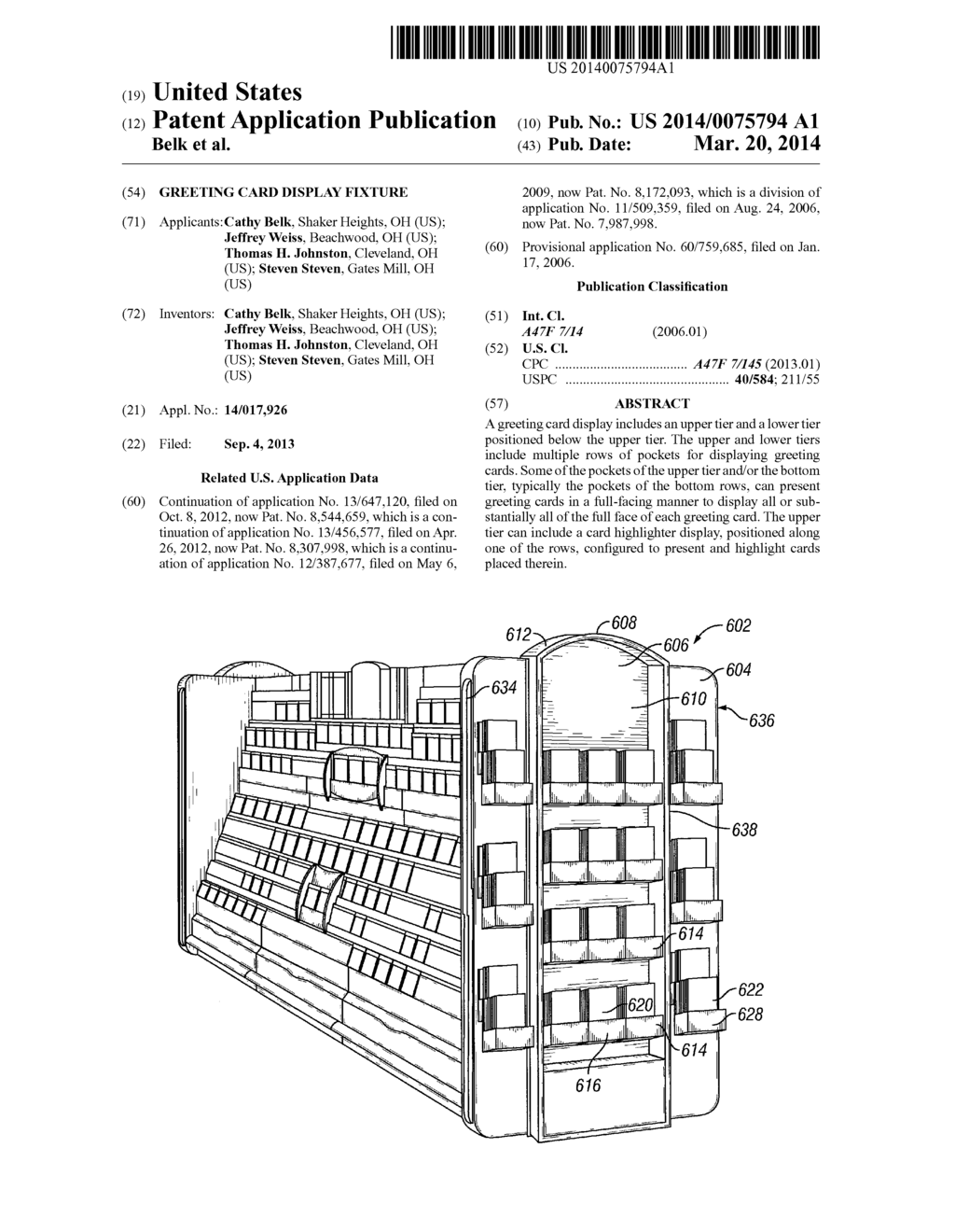 Greeting Card Display Fixture - diagram, schematic, and image 01