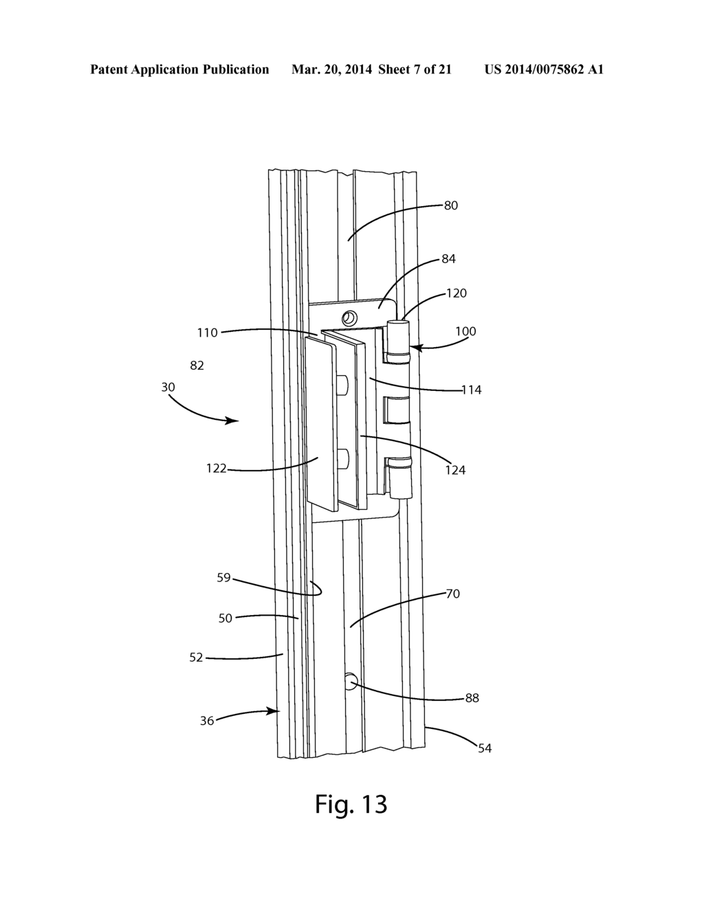 REVERSIBLE DOOR ASSEMBLY FOR PARTITION WALL - diagram, schematic, and image 08