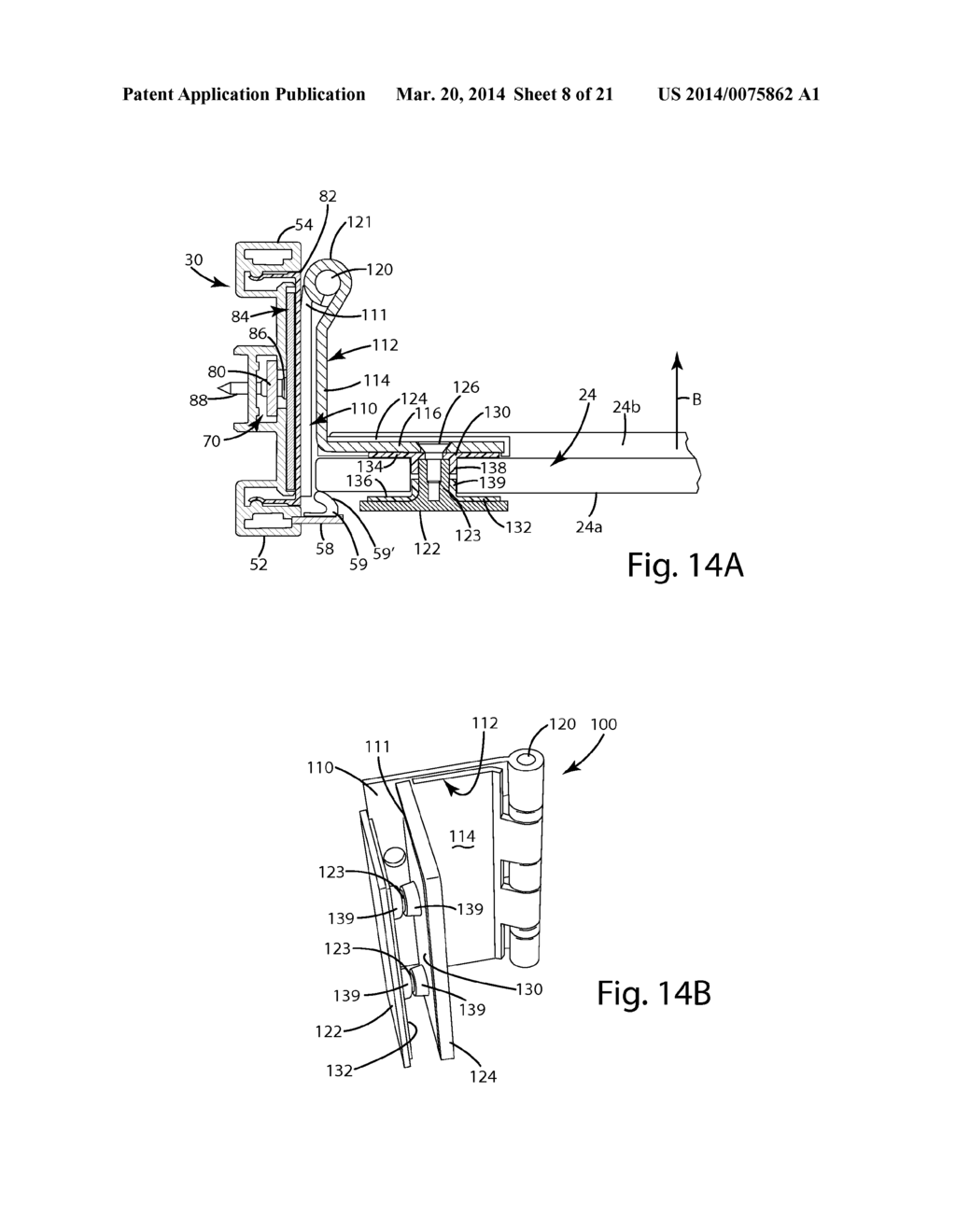 REVERSIBLE DOOR ASSEMBLY FOR PARTITION WALL - diagram, schematic, and image 09