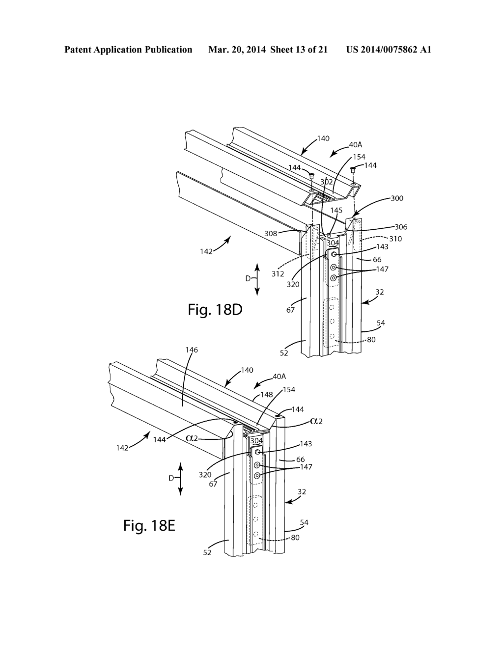 REVERSIBLE DOOR ASSEMBLY FOR PARTITION WALL - diagram, schematic, and image 14