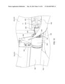 SELF-CENTERING COVER FOR HINGED ROW CROP HARVESTING HEAD diagram and image