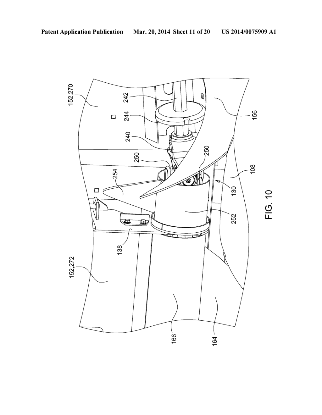 SELF-CENTERING COVER FOR HINGED ROW CROP HARVESTING HEAD - diagram, schematic, and image 12