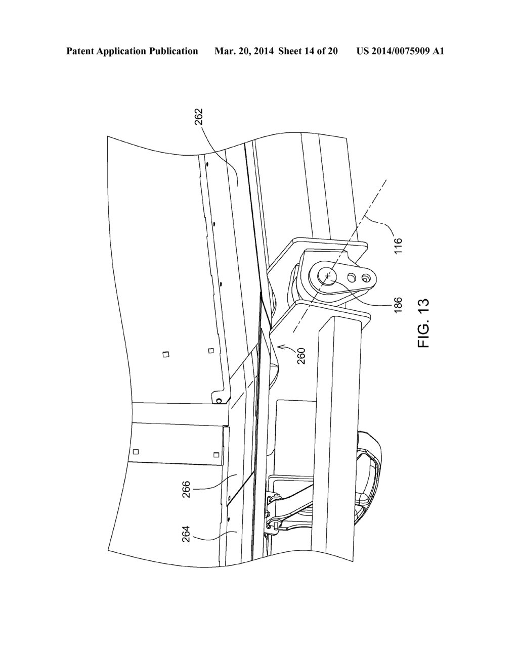 SELF-CENTERING COVER FOR HINGED ROW CROP HARVESTING HEAD - diagram, schematic, and image 15