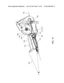 SELF-CENTERING COVER FOR HINGED ROW CROP HARVESTING HEAD diagram and image