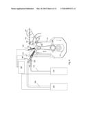 Internal combustion engine with direct air injection and pivoting valve diagram and image