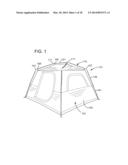 FOLDABLE TENT diagram and image