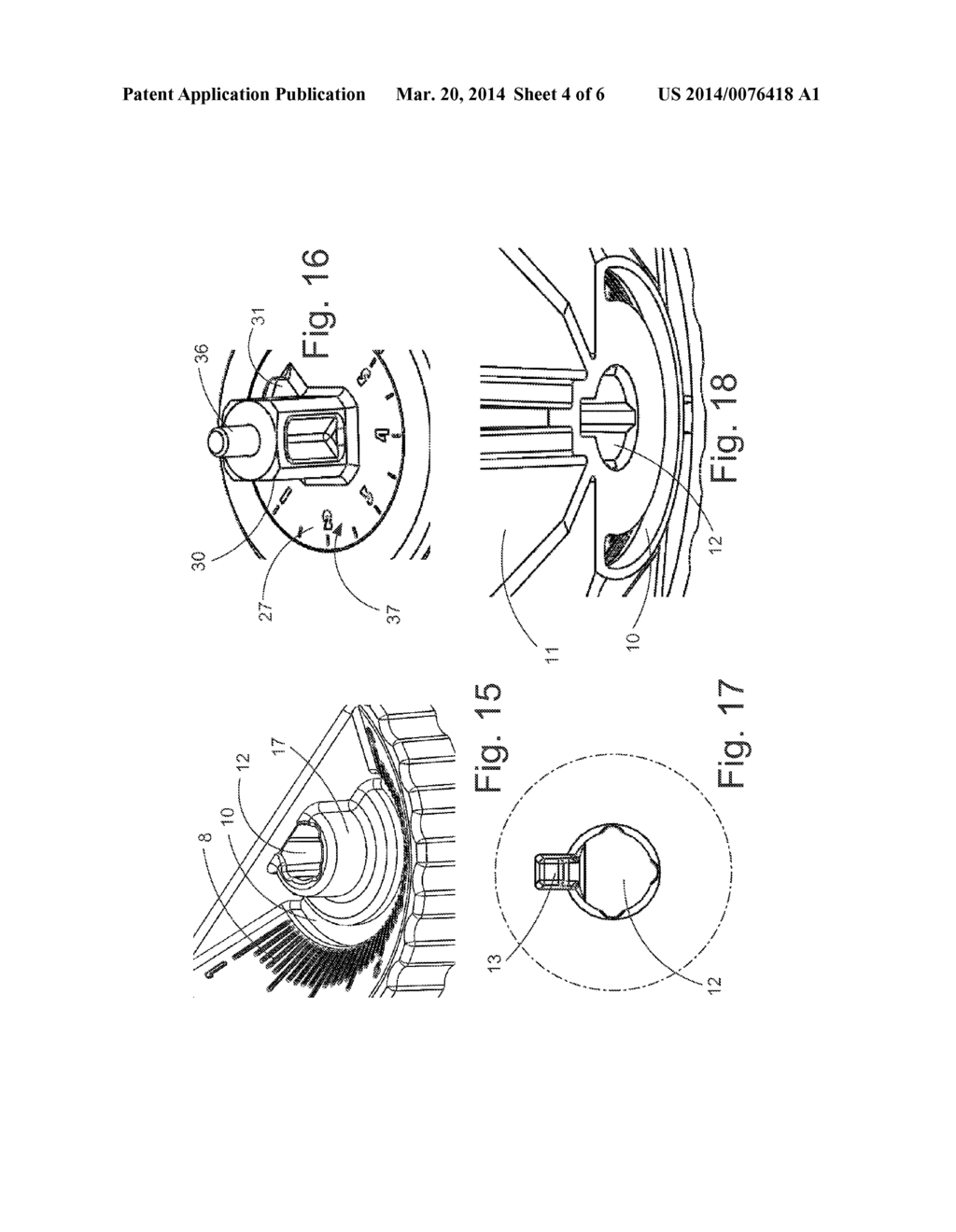 Detachable Handle for Adjusting a Valve and an Assembly Comprising a     Detachable Handle and a Valve - diagram, schematic, and image 05