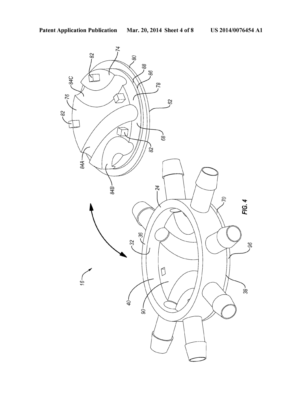 FLUID MANIFOLD SYSTEM WITH ROTATABLE PORT ASSEMBLY - diagram, schematic, and image 05