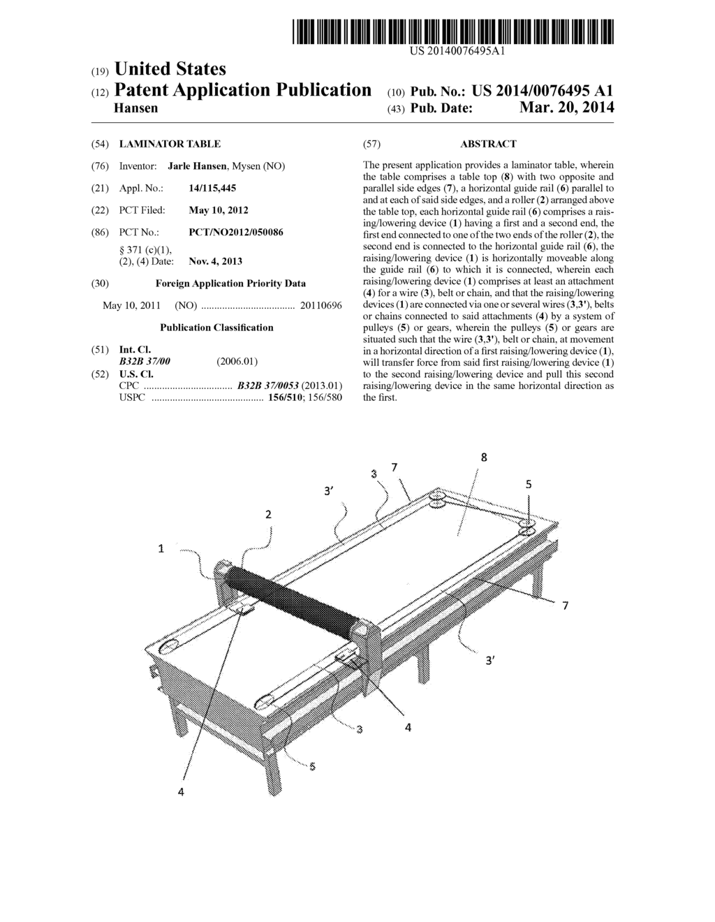 LAMINATOR TABLE - diagram, schematic, and image 01