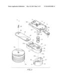 Flame Dispersant Canister Mounting System for Under-Microwave Location diagram and image