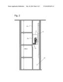 ELEVATOR HAVING A MINIMAL ELEVATOR SHAFT WELL DEPTH AND A PERMANENT     PROTECTIVE SPACE diagram and image