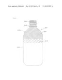 SYNTHETIC RESIN BOTTLE HAVING A GRADATION PATTERN, AND PROCESS FOR     INJECTION MOLDING THE PREFORM FOR USE IN SUCH A BOTTLE diagram and image