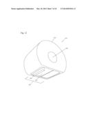 Toilet Paper Styled Wet Wipe Cartridge and Dispenser diagram and image