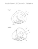 Toilet Paper Styled Wet Wipe Cartridge and Dispenser diagram and image