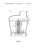 FOOD PROCESSING DEVICE WITH AN EXTERNALLY OPERATED ADJUSTMENT MECHANISM diagram and image