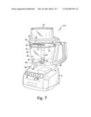 FOOD PROCESSING DEVICE WITH AN EXTERNALLY OPERATED ADJUSTMENT MECHANISM diagram and image