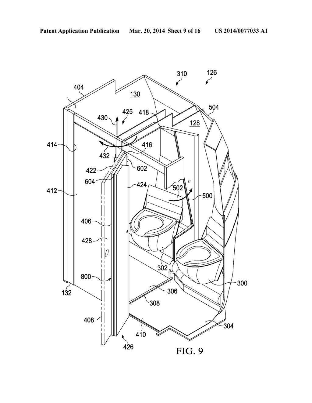 Lavatory Reconfiguration System - diagram, schematic, and image 10