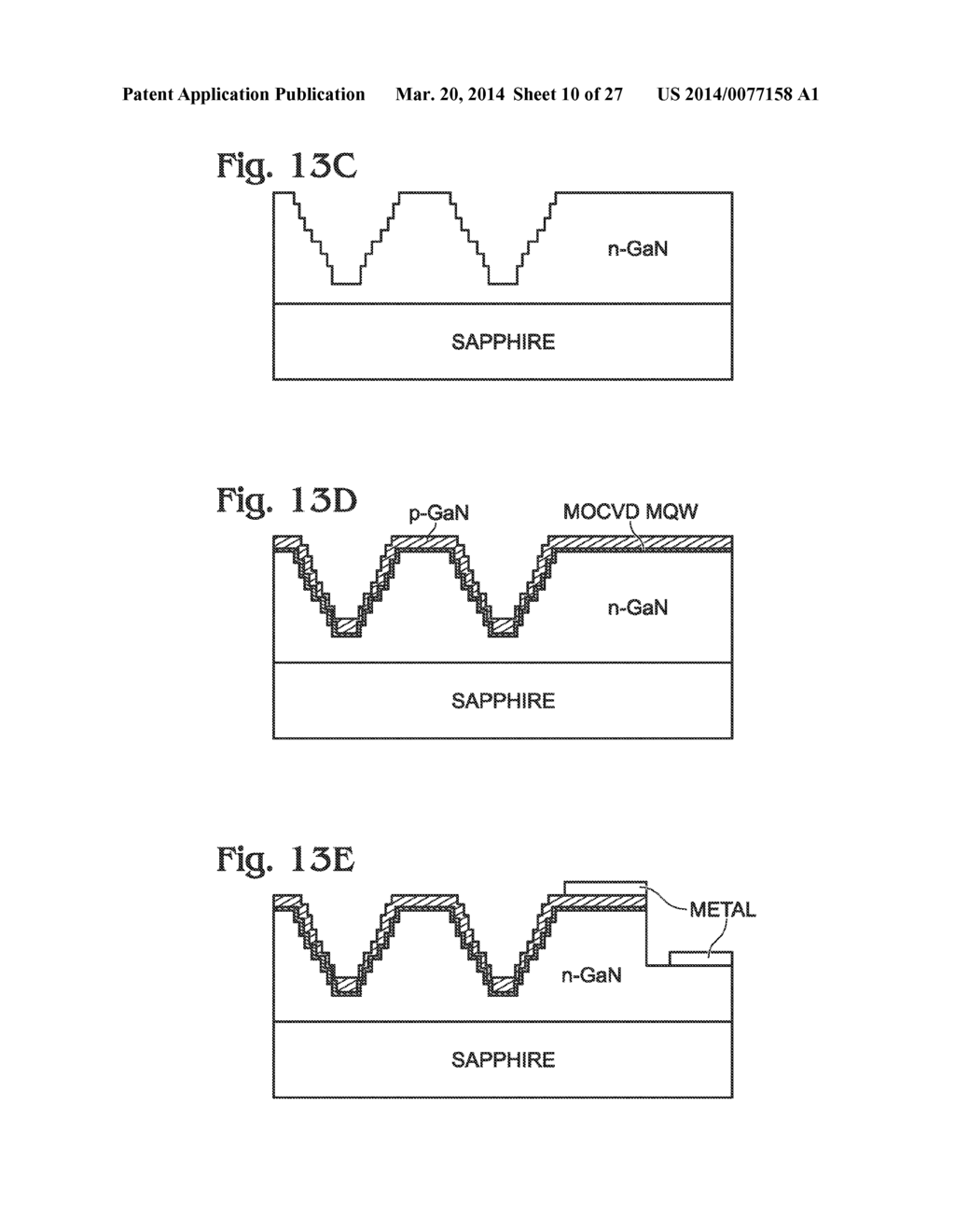 Light Emitting Diode (LED) using Three-Dimensional Gallium Nitride (GaN)     Pillar Structures - diagram, schematic, and image 11