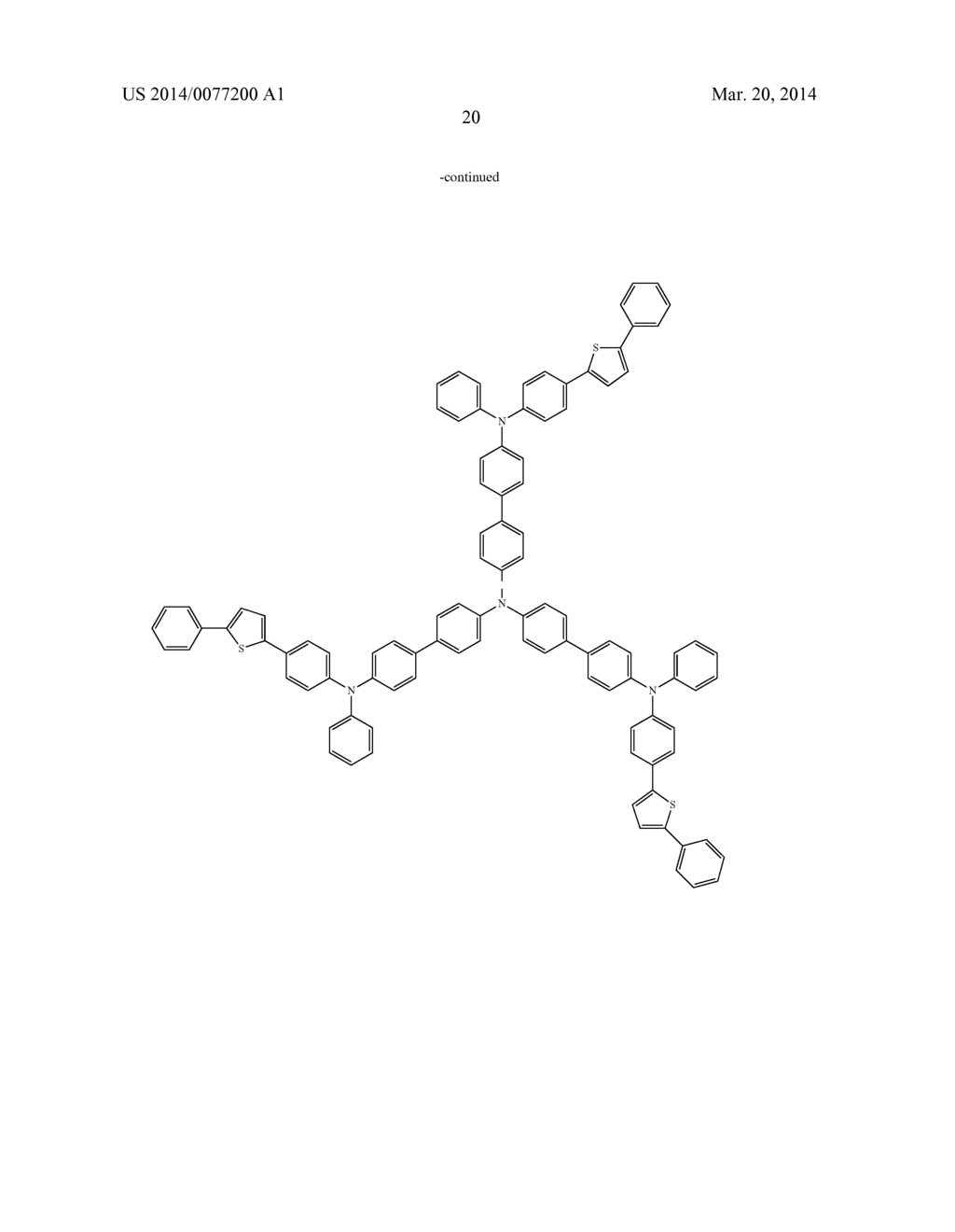 AROMATIC AMINE DERIVATIVES AND ORGANIC ELECTROLUMINESCENT DEVICE USING     SAME - diagram, schematic, and image 21