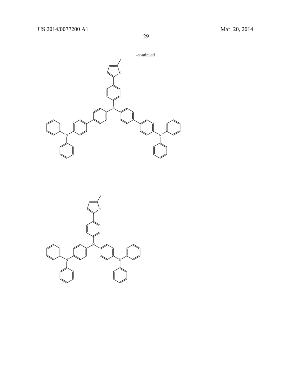 AROMATIC AMINE DERIVATIVES AND ORGANIC ELECTROLUMINESCENT DEVICE USING     SAME - diagram, schematic, and image 30