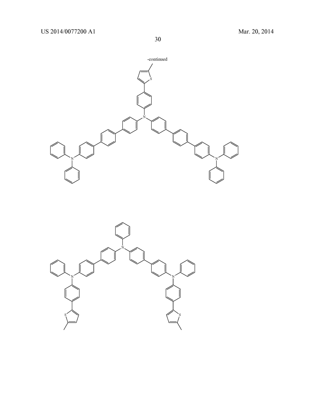 AROMATIC AMINE DERIVATIVES AND ORGANIC ELECTROLUMINESCENT DEVICE USING     SAME - diagram, schematic, and image 31