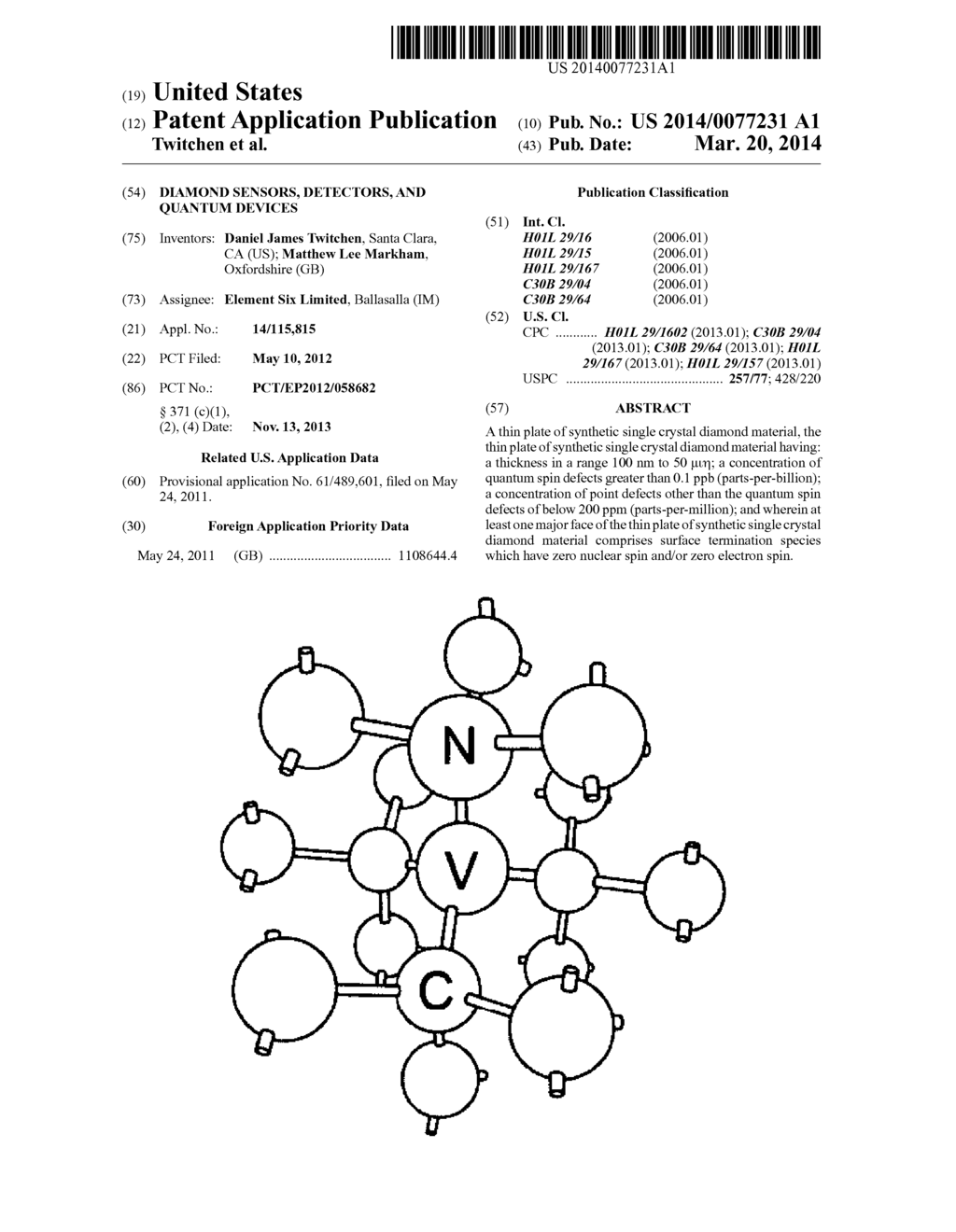 DIAMOND SENSORS, DETECTORS, AND QUANTUM DEVICES - diagram, schematic, and image 01