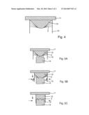 METHOD AND DEVICE FOR INSERTING CORES OF ROVINGS INTO A PRESS diagram and image