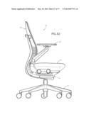 Chair Assembly with Upholstery Covering diagram and image