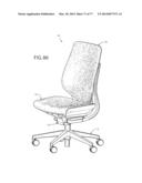 Chair Assembly with Upholstery Covering diagram and image