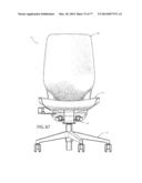 Chair Assembly with Upholstery Covering diagram and image