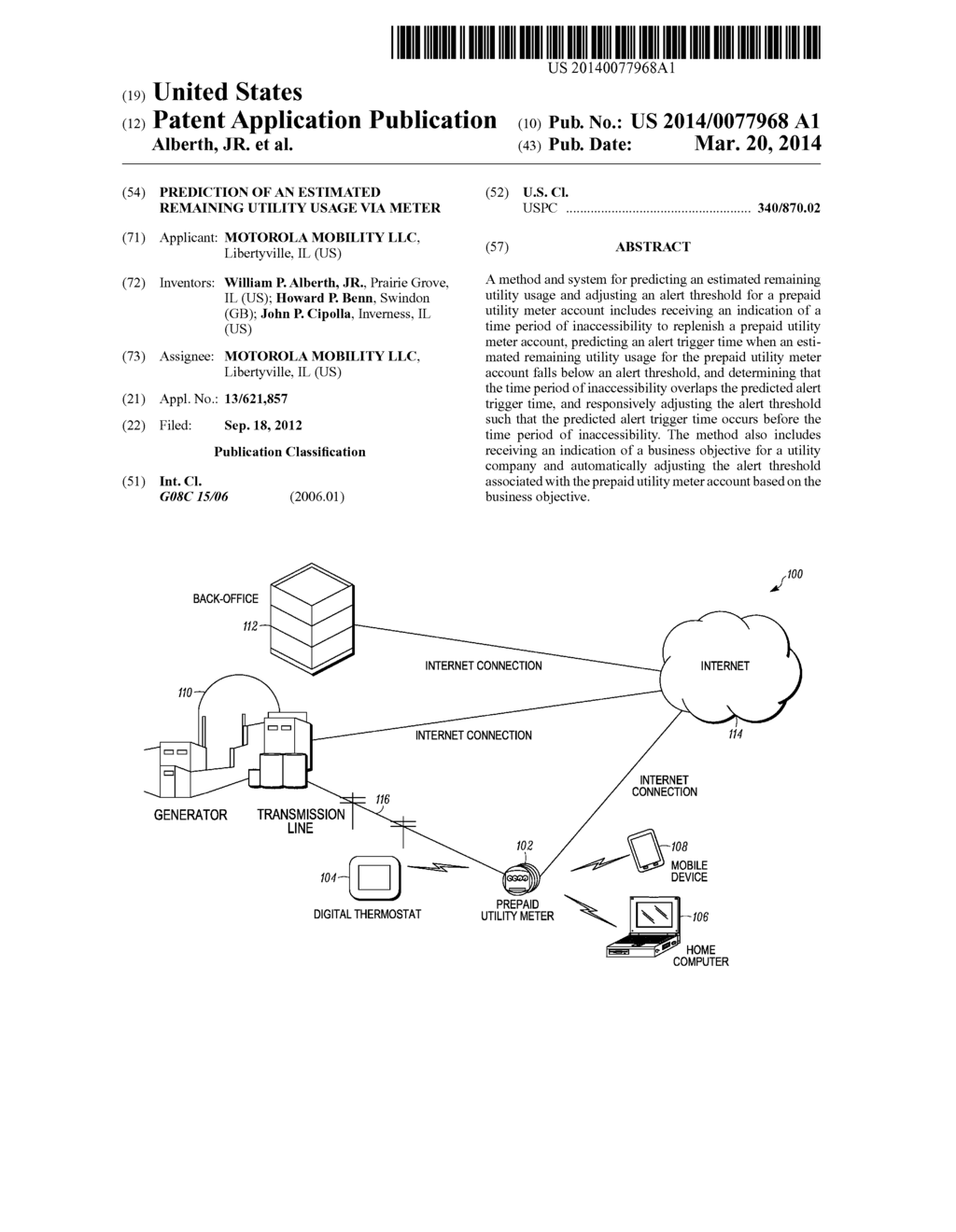 PREDICTION OF AN ESTIMATED REMAINING UTILITY USAGE VIA METER - diagram, schematic, and image 01