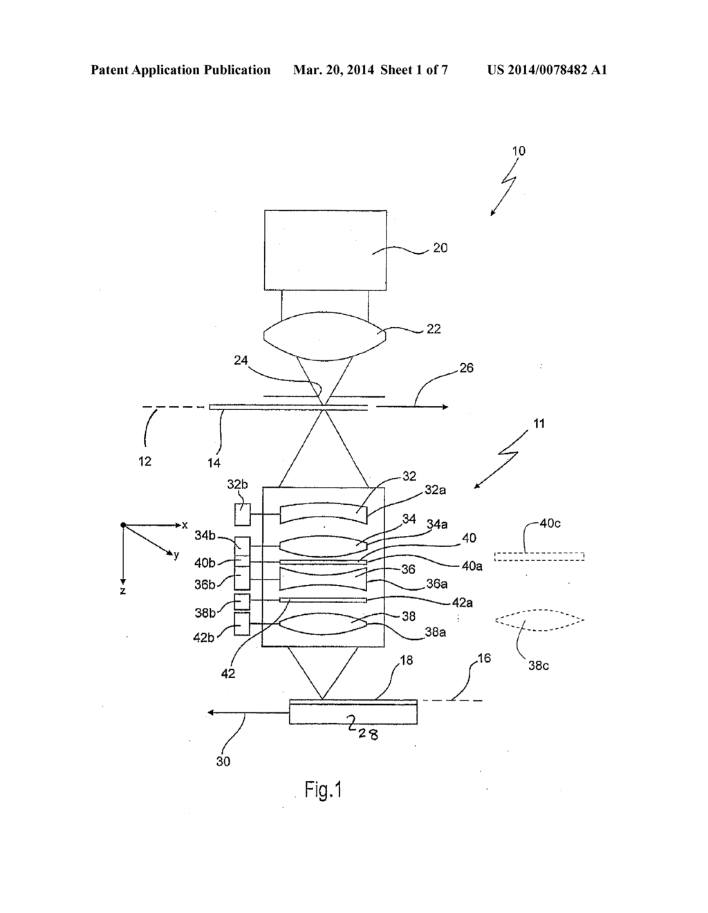 LITHOGRAPHIC PROJECTION OBJECTIVE - diagram, schematic, and image 02