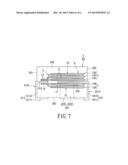 STACKED-TYPE SOLID ELECTROLYTIC CAPACITOR PACKAGE STRUCTURE HAVING A     PLURALITY OF NEGATIVE LEAD PINS AND METHOD OF MANUFACTURING THE SAME diagram and image