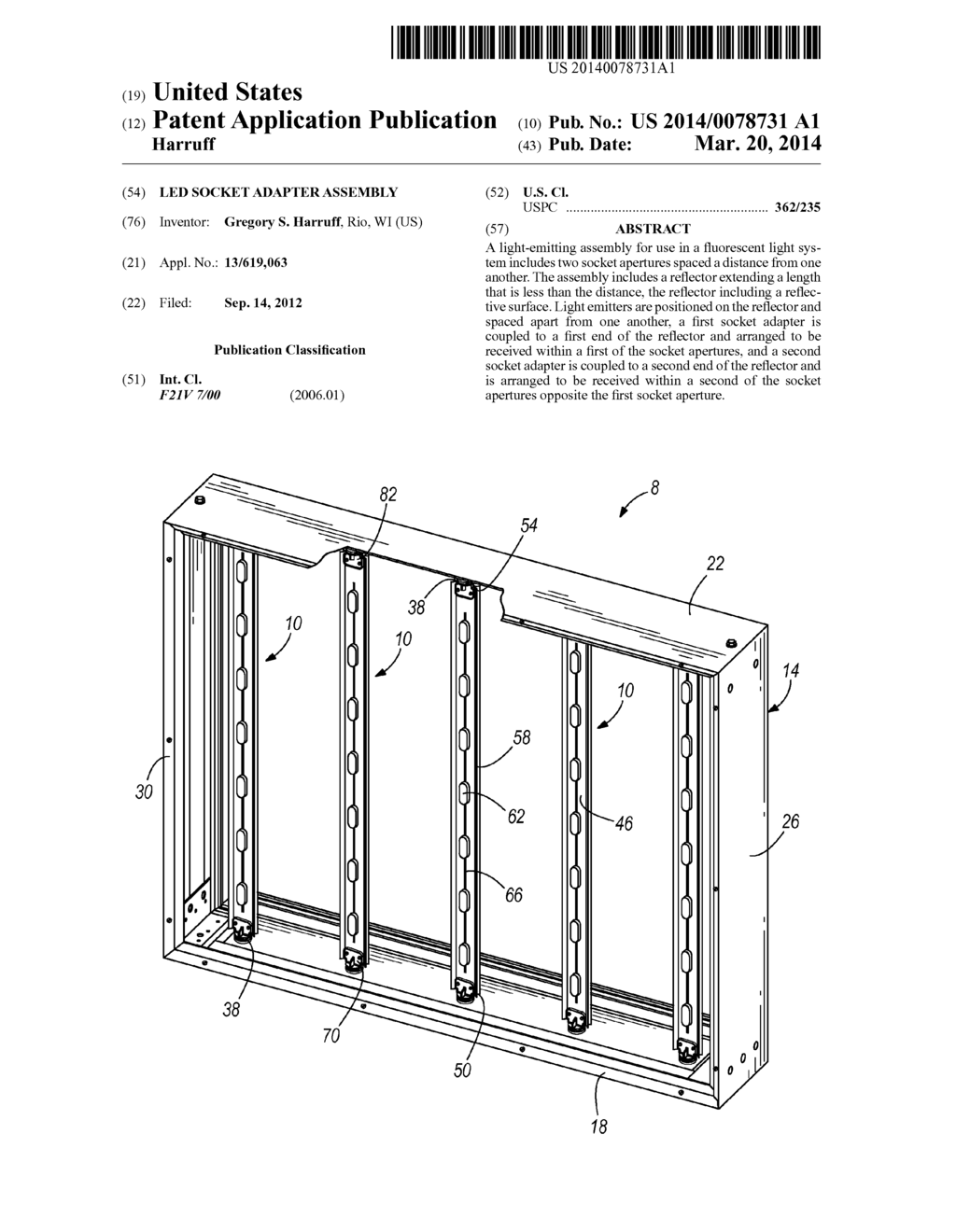 LED SOCKET ADAPTER ASSEMBLY - diagram, schematic, and image 01