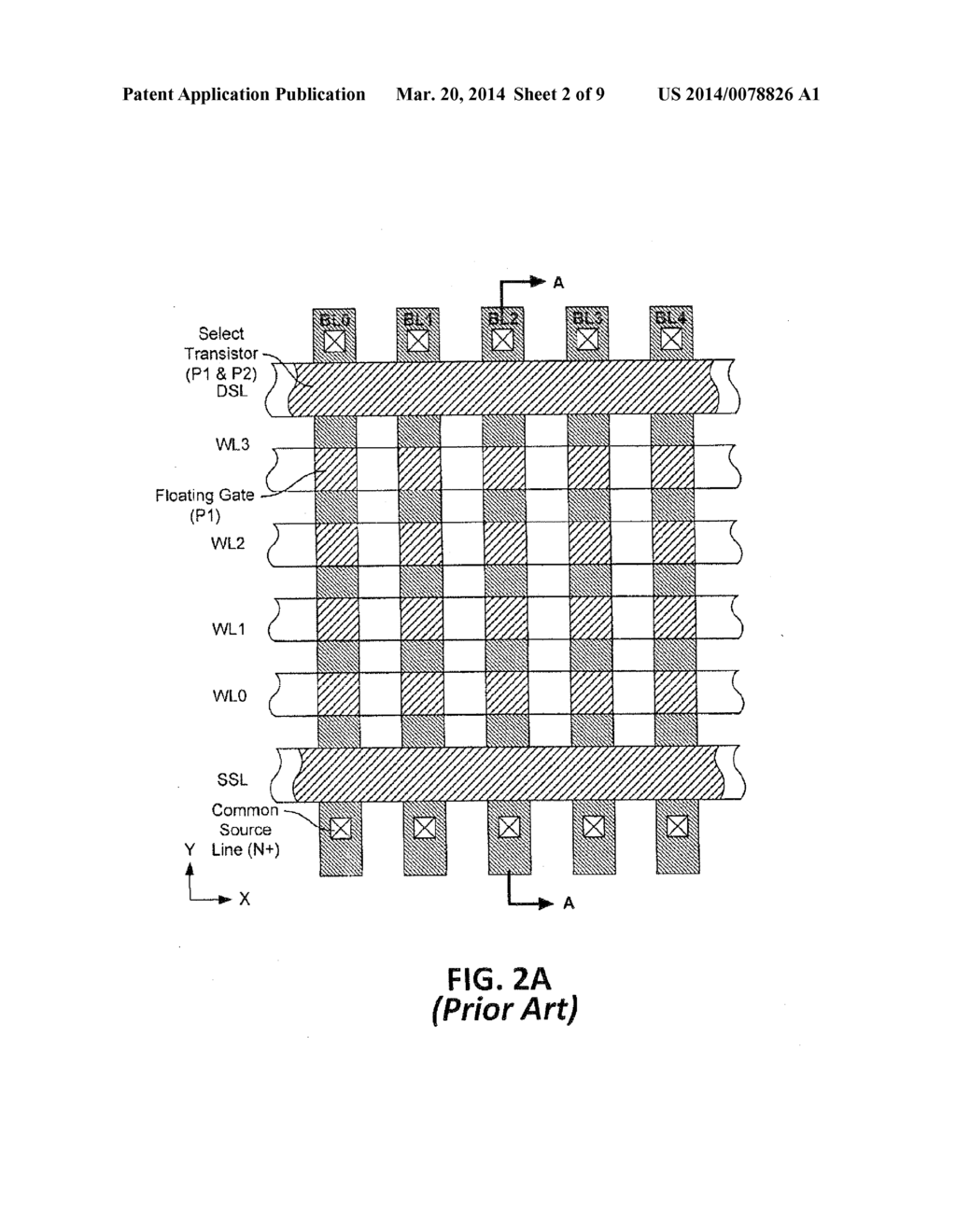 Methods of Making Word Lines and Select Lines in NAND Flash Memory - diagram, schematic, and image 03