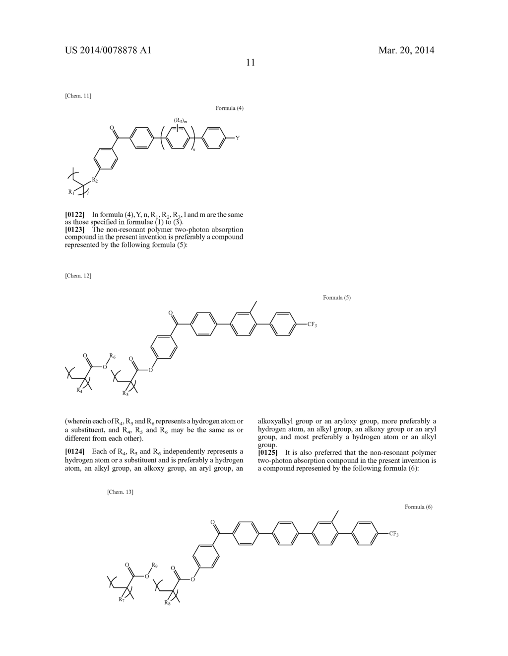 NON-RESONANT TWO-PHOTON ABSORPTION RECORDING MATERIAL, NON-RESONANT     POLYMER TWO-PHOTON ABSORPTION OPTICAL INFORMATION RECORDING MEDIUM, AND     RECORDING/REPRODUCING METHOD - diagram, schematic, and image 14