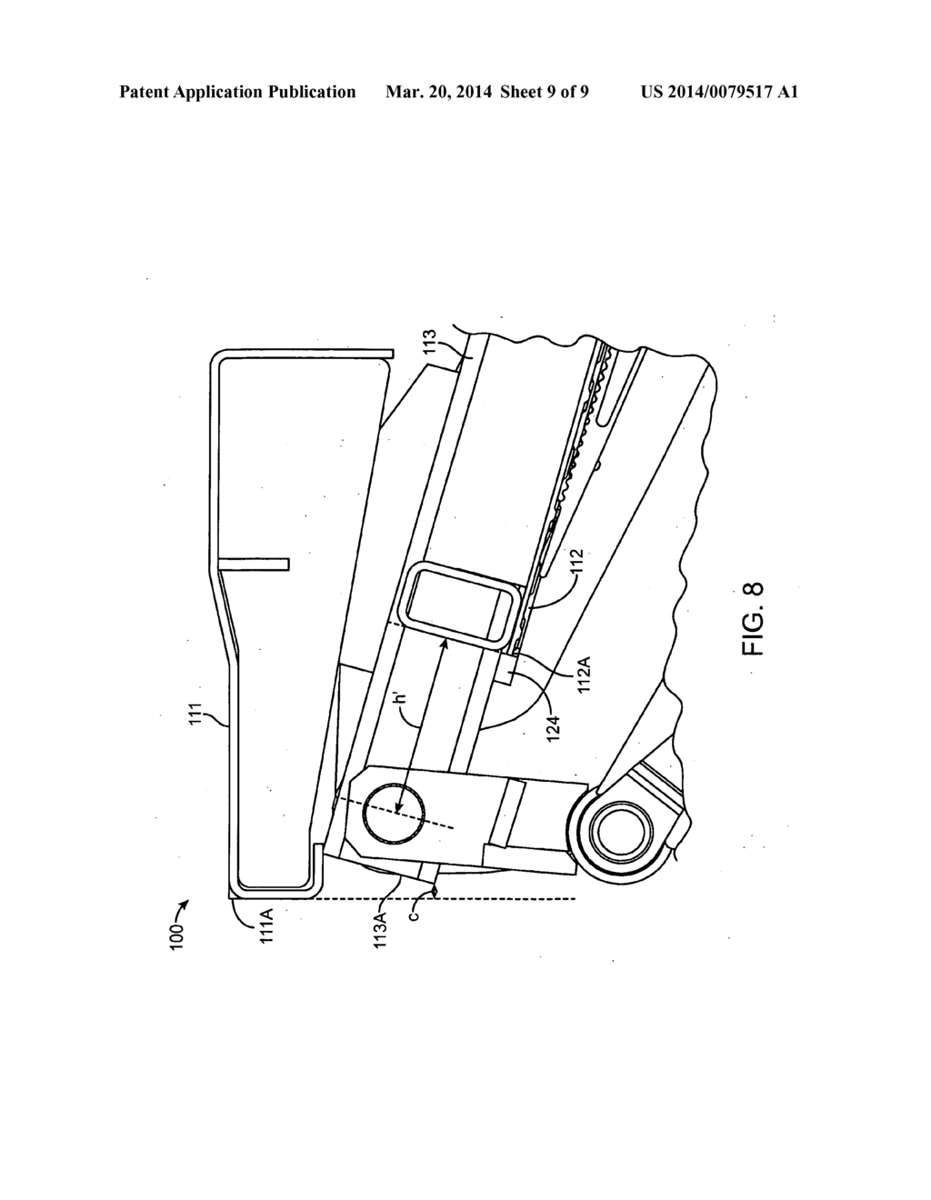 LIFT GATE SYSTEM WITH EXTENSION PLATE AND A LIFT GATE PLATFORM - diagram, schematic, and image 10