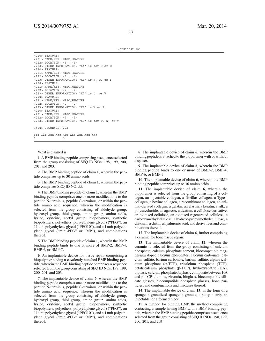 BMP BINDING PEPTIDES - diagram, schematic, and image 77