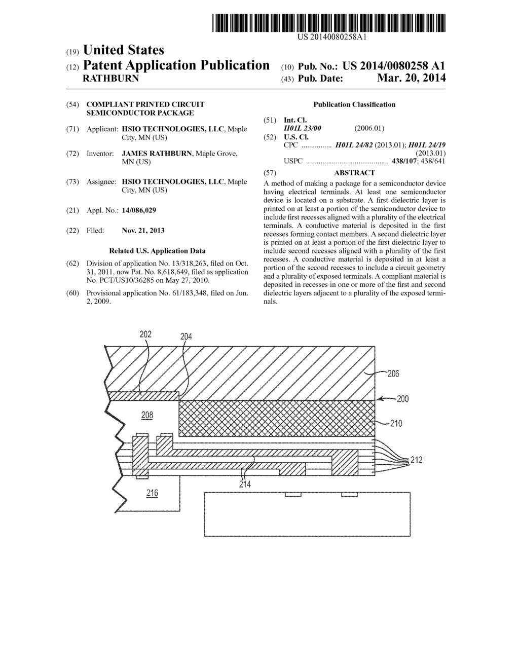 COMPLIANT PRINTED CIRCUIT SEMICONDUCTOR PACKAGE - diagram, schematic, and image 01