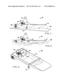 AMPHIBIOUS VEHICLE HAVING A SINGLE DRIVE SYSTEM FOR LAND AND WATER     OPERATIONS diagram and image