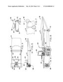 AMPHIBIOUS VEHICLE HAVING A SINGLE DRIVE SYSTEM FOR LAND AND WATER     OPERATIONS diagram and image