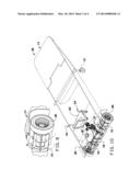 AMPHIBIOUS VEHICLE HAVING A SINGLE DRIVE SYSTEM FOR LAND AND WATER     OPERATIONS diagram and image