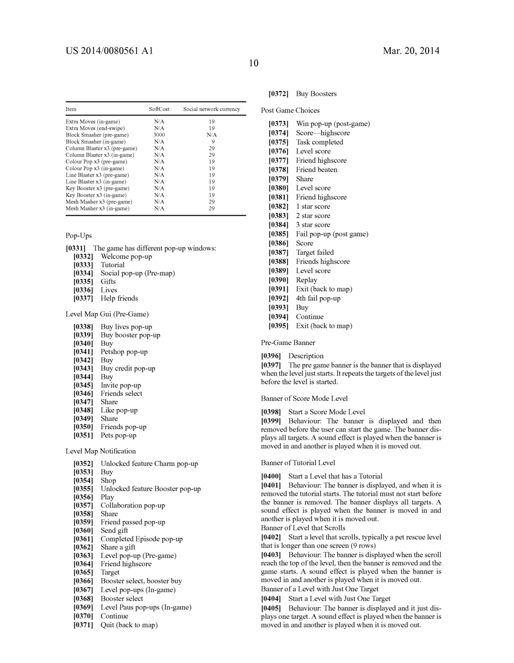 METHOD FOR IMPLEMENTING A COMPUTER GAME - diagram, schematic, and image 38