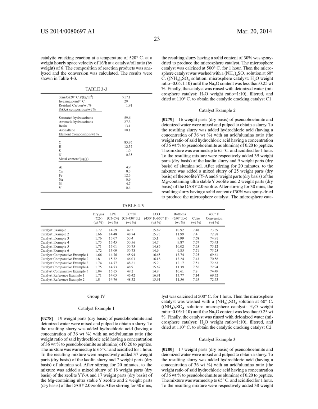 CATALYTIC CRACKING CATALYST HAVING A RARE EARTH-CONTAINING Y ZEOLITE AND A     PREPARATION PROCESS THEREOF - diagram, schematic, and image 25